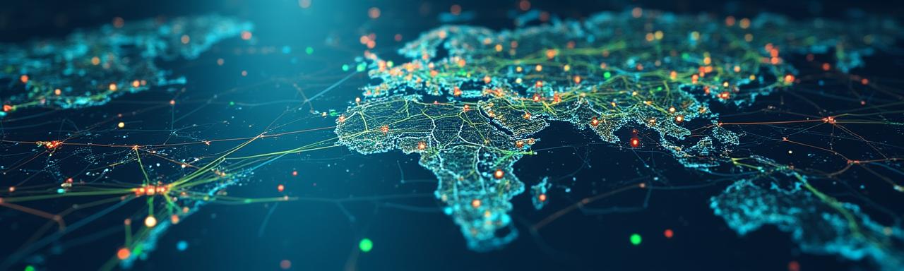 AI-powered logistics route optimisation map showing last-mile delivery intelligence